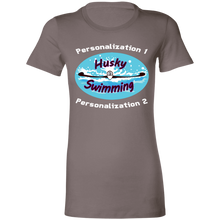 Load image into Gallery viewer, Swimming-white_text 6004 Ladies' Favorite T-Shirt