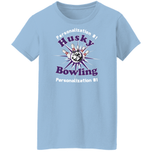Load image into Gallery viewer, Bowling-white text G500L Ladies' 5.3 oz. T-Shirt