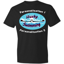 Load image into Gallery viewer, Swimming-white_text 980 Lightweight T-Shirt 4.5 oz