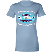 Load image into Gallery viewer, Swimming-white_text 6004 Ladies' Favorite T-Shirt