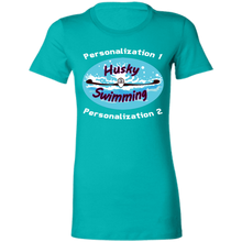 Load image into Gallery viewer, Swimming-white_text 6004 Ladies' Favorite T-Shirt