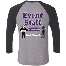 Load image into Gallery viewer, NL6051 Next Level Tri-Blend 3/4 Sleeve Baseball Raglan T-Shirt event