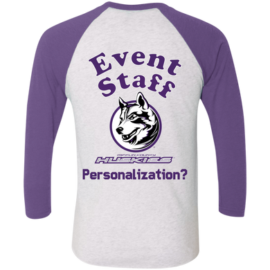 NL6051 Next Level Tri-Blend 3/4 Sleeve Baseball Raglan T-Shirt event