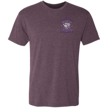 Load image into Gallery viewer, Bowling-purple text NL6010 Next Level Men's Triblend T-Shirt