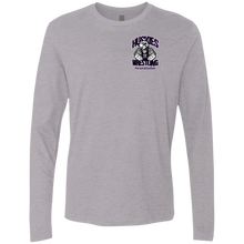 Load image into Gallery viewer, Wrestling-Purple-text NL3601 Next Level Men&#39;s Premium LS