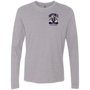 Wrestling-Purple-text NL3601 Next Level Men's Premium LS