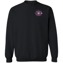 Load image into Gallery viewer, Basketball-purple-text G180 Gildan Crewneck Pullover Sweatshirt  8 oz.
