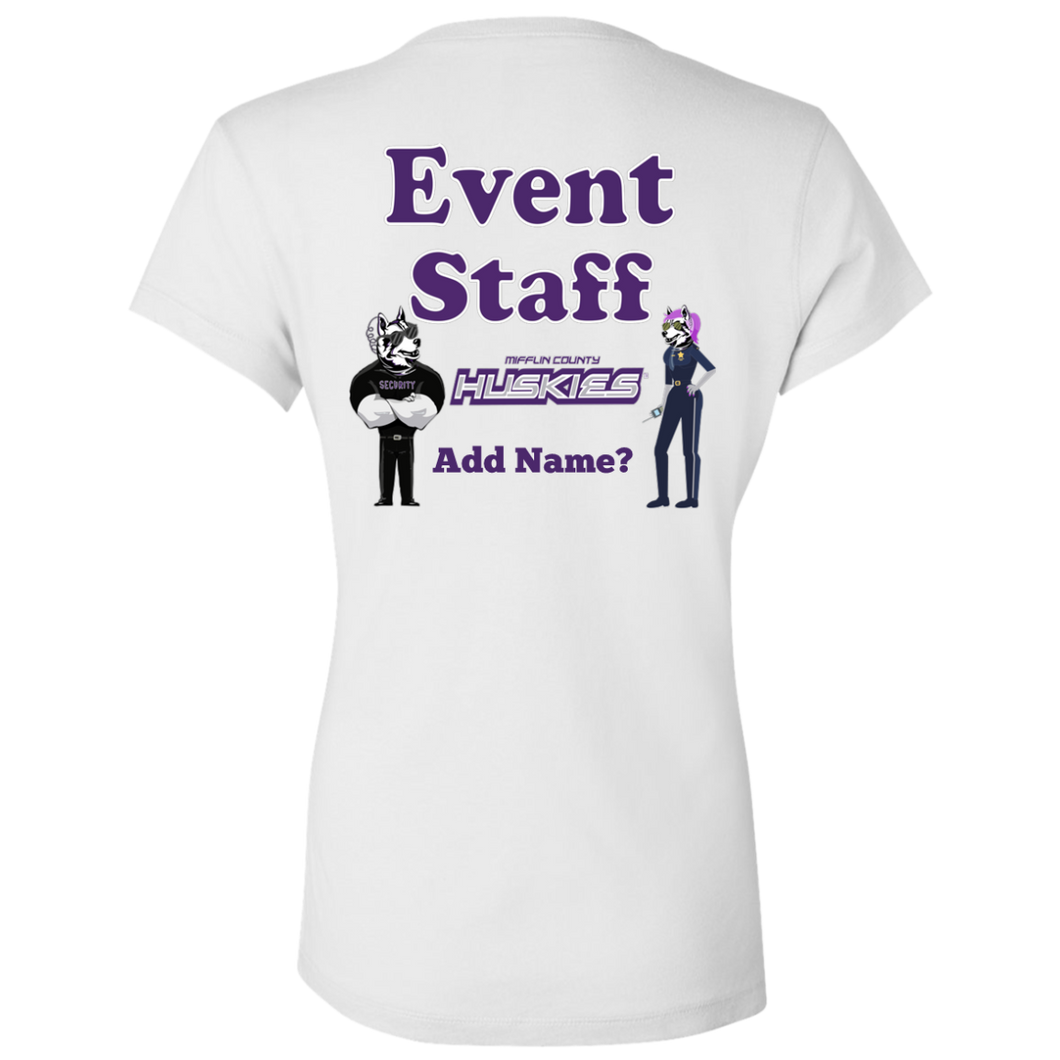 B6005 Bella + Canvas Ladies' Jersey V-Neck T-Shirt event