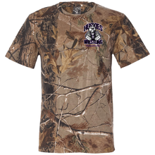 Load image into Gallery viewer, Wrestling-Purple-text 3980 Code V Short Sleeve Camouflage T-Shirt