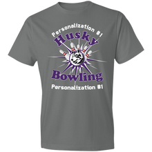 Load image into Gallery viewer, Bowling-white text 980 Lightweight T-Shirt 4.5 oz