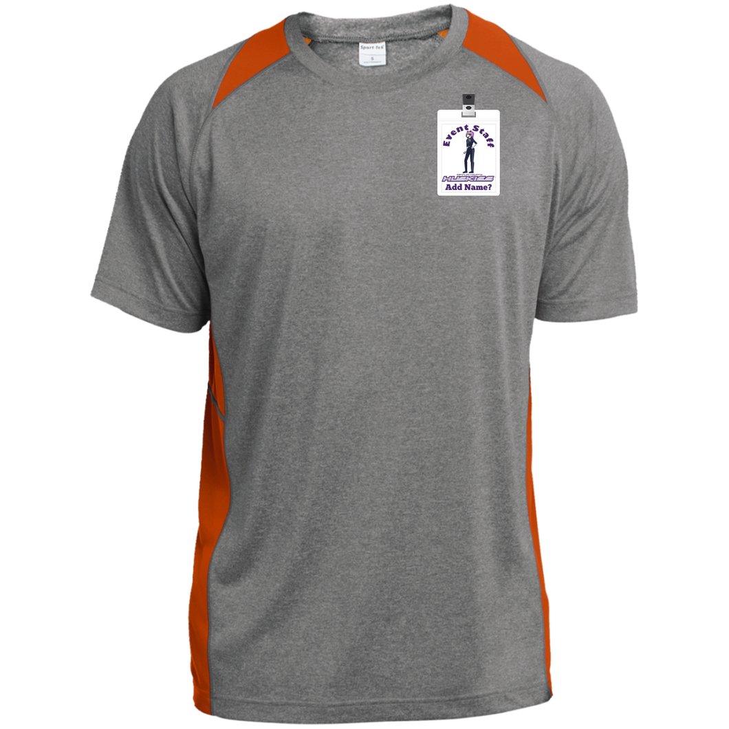 ST361 Sport-Tek Heather Colorblock Poly T-Shirt event