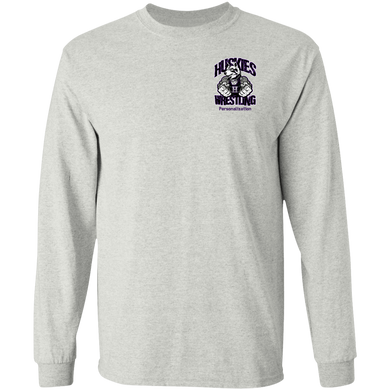 Wrestling-Purple-text G240 Gildan LS Ultra Cotton T-Shirt