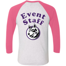 Load image into Gallery viewer, NL6051 Next Level Tri-Blend 3/4 Sleeve Baseball Raglan T-Shirt event