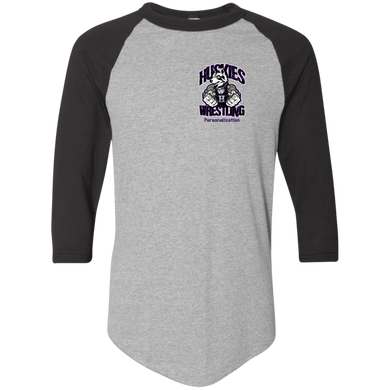 Wrestling-Purple-text 420 Augusta Colorblock Raglan Jersey