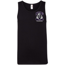 Load image into Gallery viewer, Wrestling-White-text 986 Anvil 100% Ringspun Cotton Tank Top