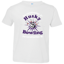 Load image into Gallery viewer, Bowling-white text 3321 Toddler Jersey T-Shirt