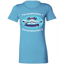 Load image into Gallery viewer, Swimming-white_text 6004 Ladies' Favorite T-Shirt