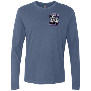 Wrestling-Purple-text NL3601 Next Level Men's Premium LS