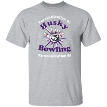 Load image into Gallery viewer, Bowling-white text G500 5.3 oz. T-Shirt