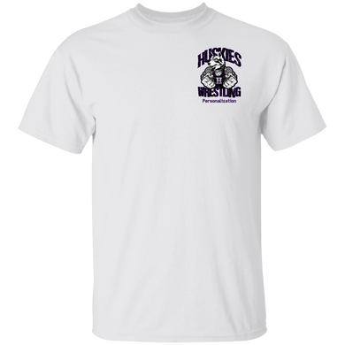 Wrestling-Purple-text G500 Gildan 5.3 oz. T-Shirt