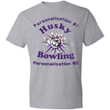 Load image into Gallery viewer, Bowling-purple text 980 Lightweight T-Shirt 4.5 oz