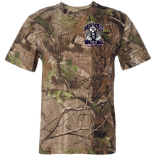 Load image into Gallery viewer, Wrestling-Purple-text 3980 Code V Short Sleeve Camouflage T-Shirt