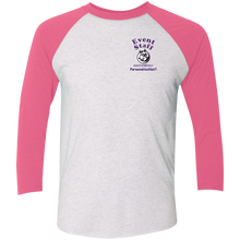 Load image into Gallery viewer, NL6051 Next Level Tri-Blend 3/4 Sleeve Baseball Raglan T-Shirt event