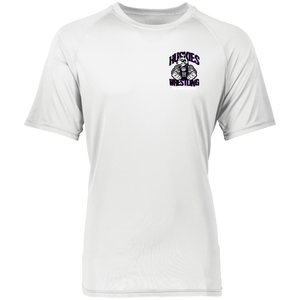 Wrestling-White-text 2790 Augusta Raglan Sleeve Wicking Shirt