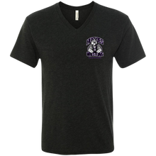 Load image into Gallery viewer, Wrestling-Purple-text NL6040 Next Level Men's Triblend V-Neck T-Shirt