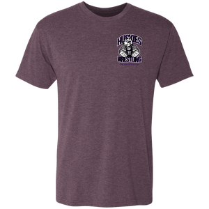 Wrestling-Purple-text NL6010 Next Level Men's Triblend T-Shirt