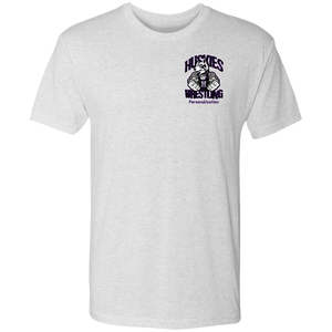 Wrestling-Purple-text NL6010 Next Level Men's Triblend T-Shirt