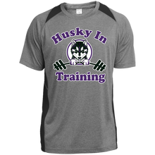 Load image into Gallery viewer, Husky in training YST361 Sport-Tek Youth Colorblock Performance T-Shirt