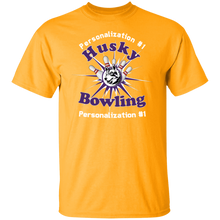 Load image into Gallery viewer, Bowling-white text G500 5.3 oz. T-Shirt