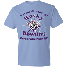 Load image into Gallery viewer, Bowling-purple text 980 Lightweight T-Shirt 4.5 oz