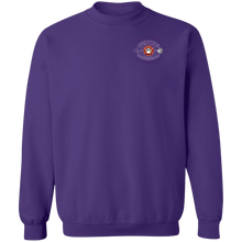 Load image into Gallery viewer, Basketball-purple-text G180 Gildan Crewneck Pullover Sweatshirt  8 oz.