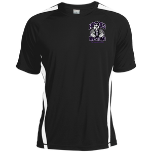 Wrestling-Purple-text ST351 Sport-Tek Colorblock Dry Zone Crew