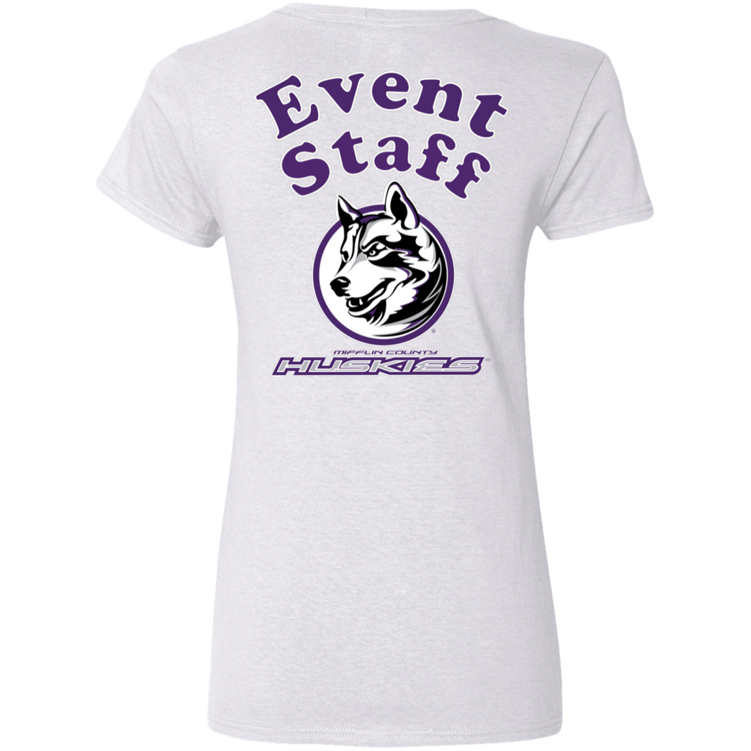 G500VL Gildan Ladies' 5.3 oz. V-Neck T-Shirt event