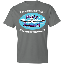 Load image into Gallery viewer, Swimming-white_text 980 Lightweight T-Shirt 4.5 oz