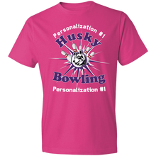 Load image into Gallery viewer, Bowling-white text 980 Lightweight T-Shirt 4.5 oz