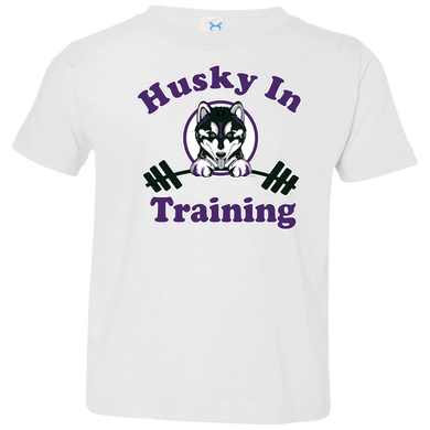 Husky in training 3321 Rabbit Skins Toddler Jersey T-Shirt