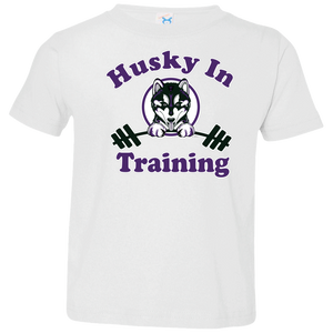 Husky in training 3321 Rabbit Skins Toddler Jersey T-Shirt
