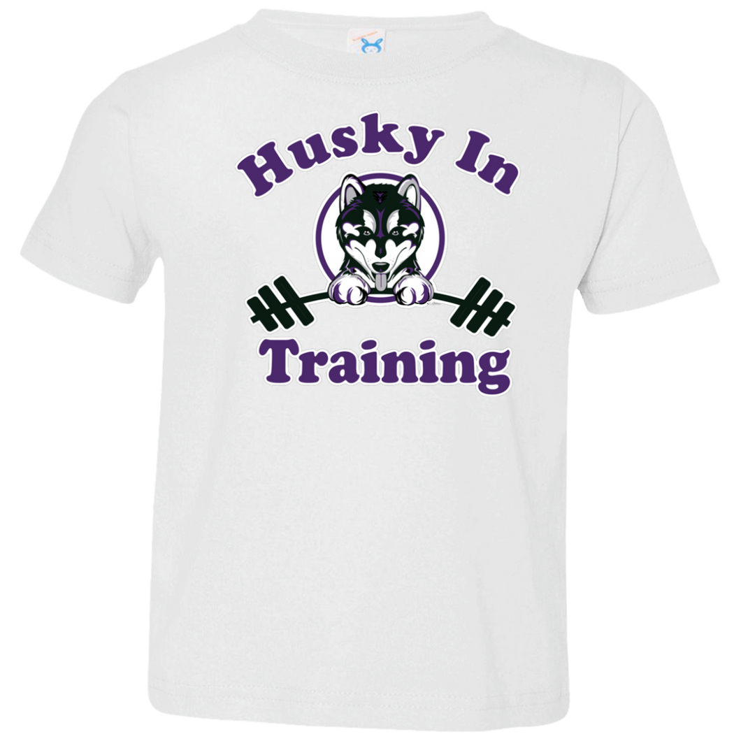 Husky in training 3321 Rabbit Skins Toddler Jersey T-Shirt