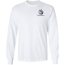 Load image into Gallery viewer, Logo with White Custom Text G240 Gildan LS Ultra Cotton T-Shirt