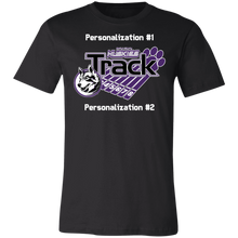 Load image into Gallery viewer, Track-white text 3001C Unisex Jersey Short-Sleeve T-Shirt