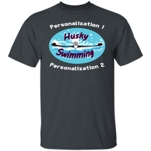 Load image into Gallery viewer, Swimming-white_text G500 5.3 oz. T-Shirt