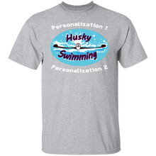 Load image into Gallery viewer, Swimming-white_text G500 5.3 oz. T-Shirt