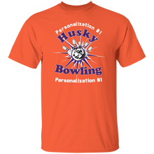 Load image into Gallery viewer, Bowling-white text G500 5.3 oz. T-Shirt