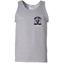 Load image into Gallery viewer, Wrestling-White-text G220 Gildan 100% Cotton Tank Top