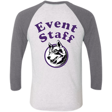 Load image into Gallery viewer, NL6051 Next Level Tri-Blend 3/4 Sleeve Baseball Raglan T-Shirt event