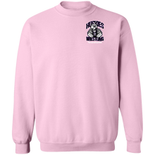 Load image into Gallery viewer, Wrestling-White-text G180 Gildan Crewneck Pullover Sweatshirt  8 oz.